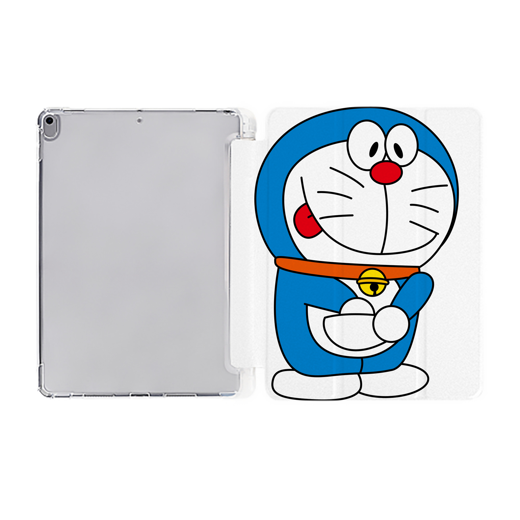 （画像用） ドラえもん Doraemon IPad ケース ペン収納付き 三つ折りスタンド PUレザー×シリコン 対応機種9.5/10.5/10.9インチ